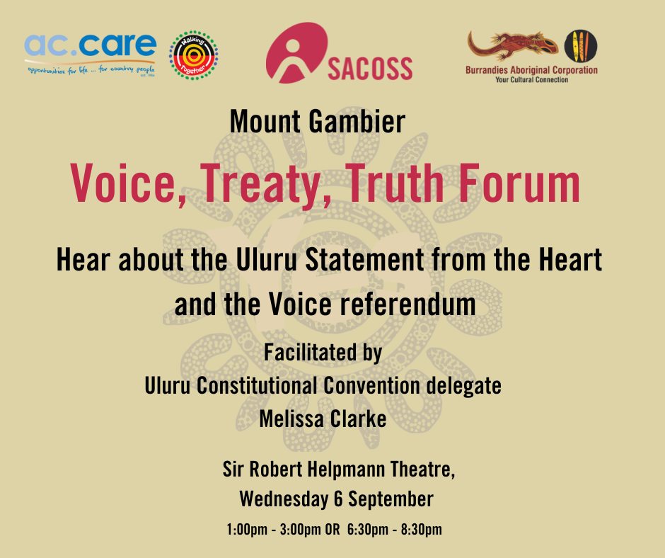 Voice, Treaty, Truth Forum poster