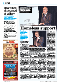 News article about homelessness support